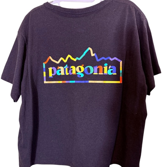 Patagonia Women’s Responsibili-tee with Colorful Logo sz XL - Picture 2 of 9